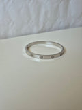 Bracelet Femme Acier Inoxydable Argenté – Jonc Ovale 6 cm Anti-Allergique